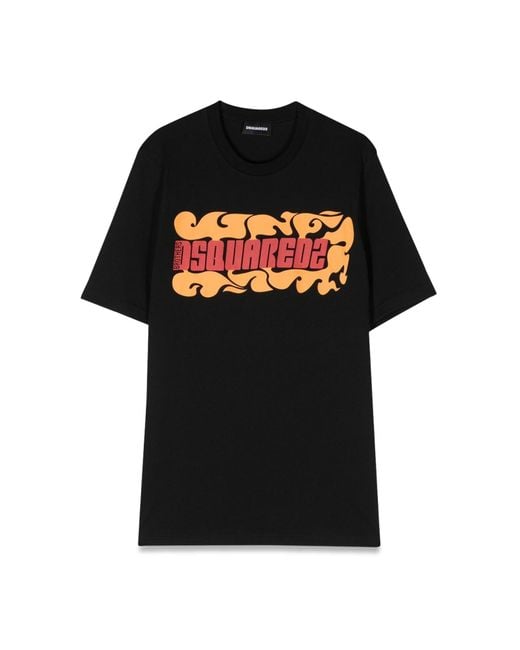 DSquared² Black Mc Slouch Fit T Shirt