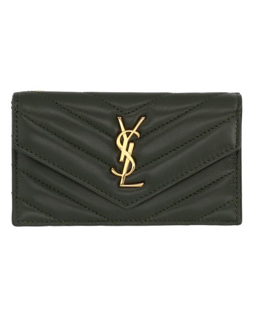 Saint Laurent Black Card Holder "Cassandras"