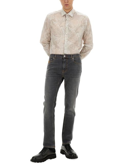 Camicia Con Stampa di Etro in White da Uomo
