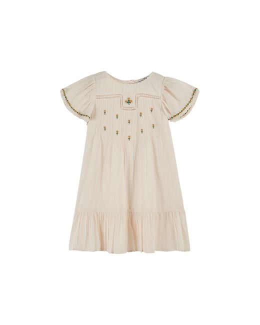 Emile Et Ida Natural Vestito Robe Brodee
