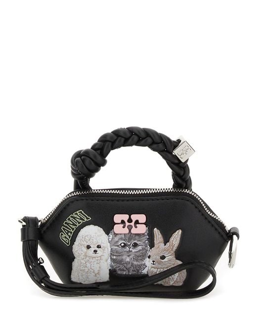 ハンドバッグ GANNI NANO BOU ANIMALS HANDBAG Ganni Bou Nano