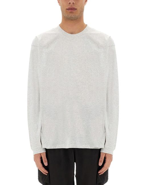 Represent White Long Sleeve "Initial" T-Shirt for men