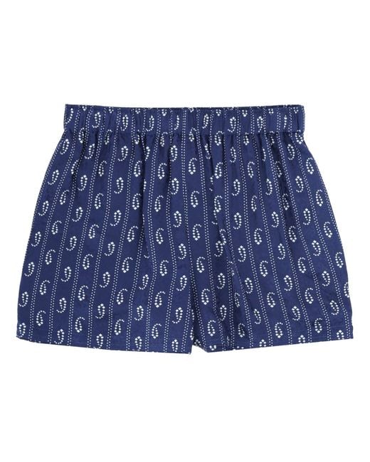 Tory Burch Blue Camp Short