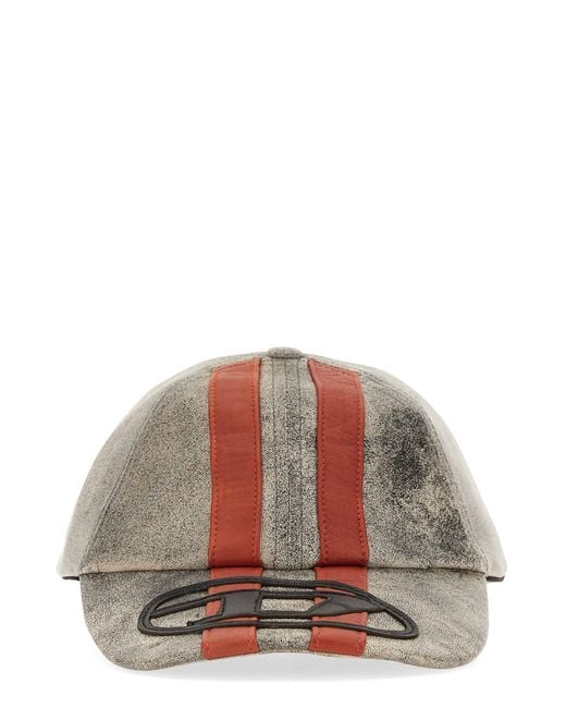 DIESEL Multicolor Sport Stripe Baseball Hat For for men