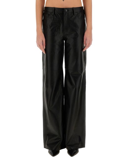 MICHAEL Michael Kors Black Luxe Leather Pants