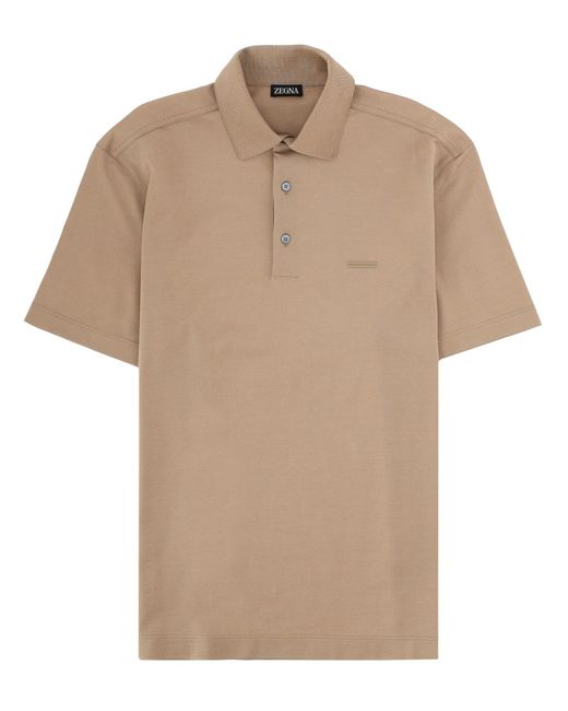 Zegna Natural Shirt Collar Polo for men