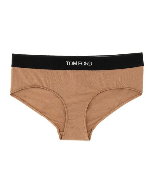 Tom Ford Natural Briefs With Logo
