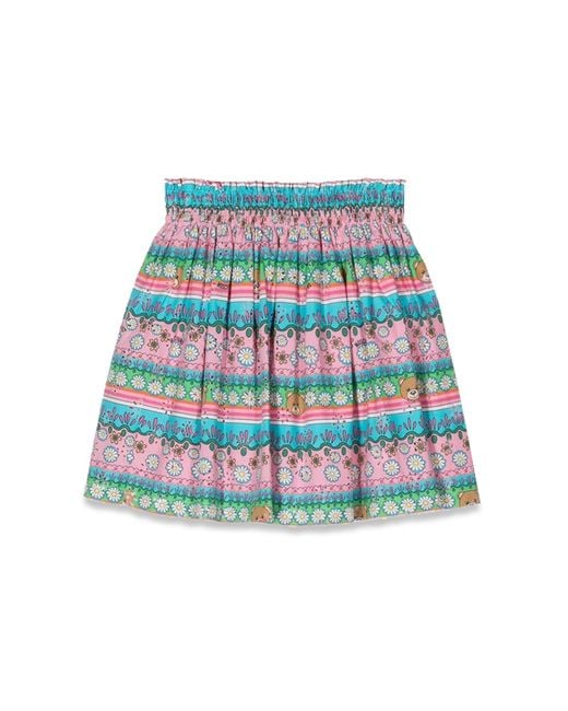 Moschino Blue Patterned Skirt