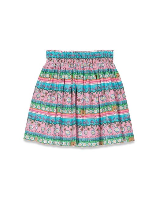 Moschino Blue Patterned Skirt