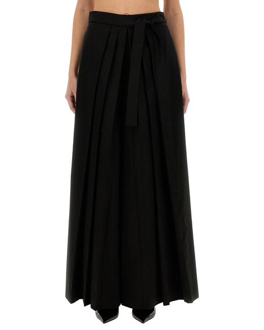 Pantalone Wide Leg di Fabiana Filippi in Black