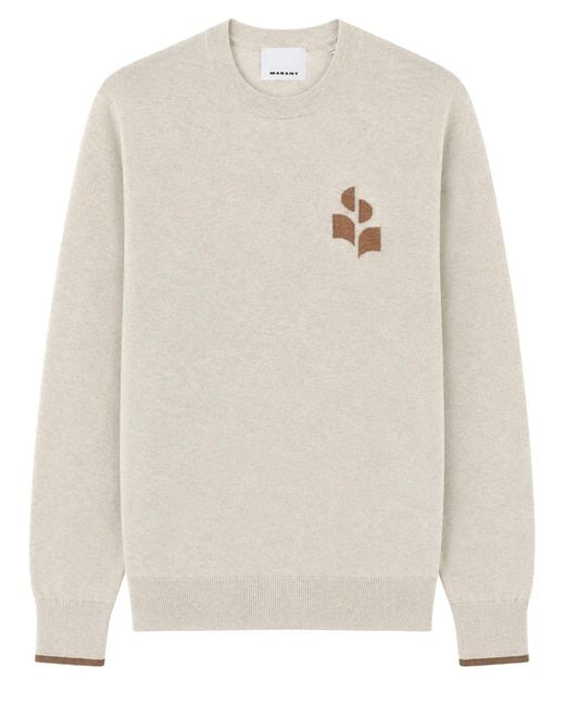 Isabel Marant White Maglia "Antea" Con Logo for men