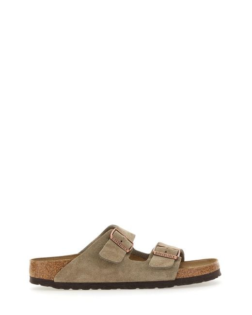 Birkenstock Brown Arizona Suede Sandals for men