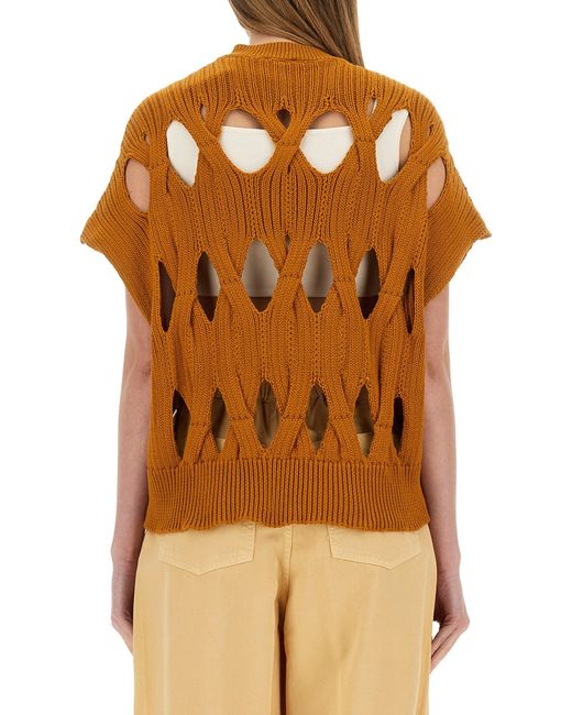 Maglia "Springtime" di Alysi in Brown
