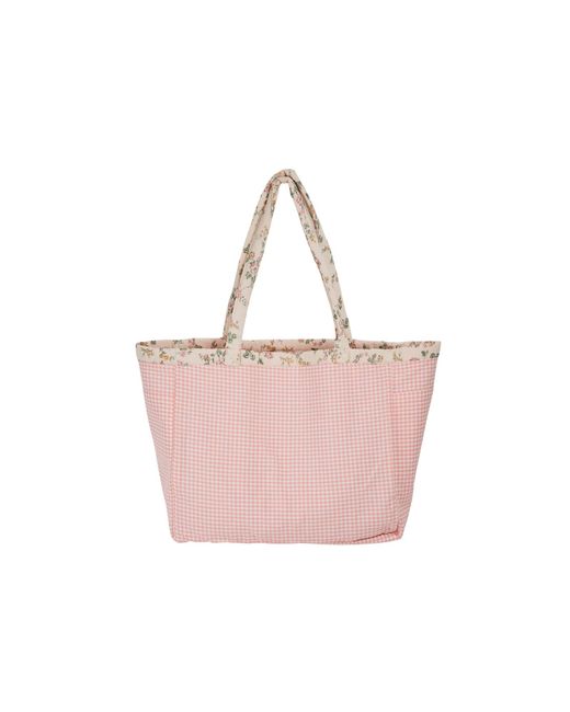 Emile Et Ida Pink Borsa "The Tote Bag" A Quadretti