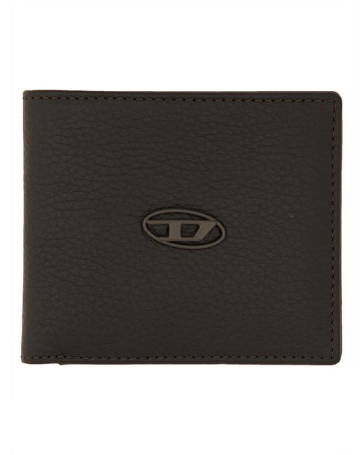 DIESEL Black Bi Fold Coin S Wallet for men