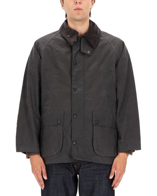 Barbour Gray Corduroy Collar Jacket