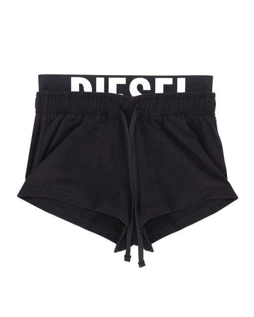 DIESEL Black "Miranda-D-Pop" Shorts