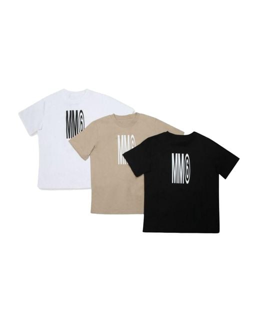 MM6 by Maison Margiela Black Pack Three T-Shirts