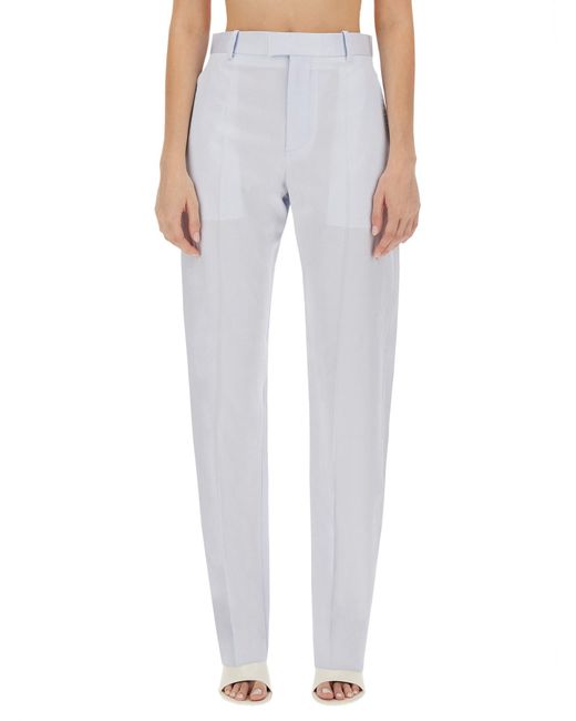 Bottega Veneta Blue Straight Cut Pants