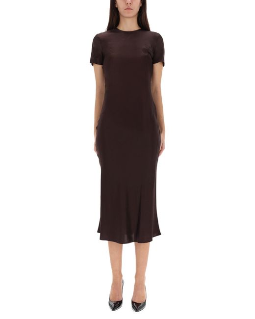 Staud Red Marcel Midi Dress