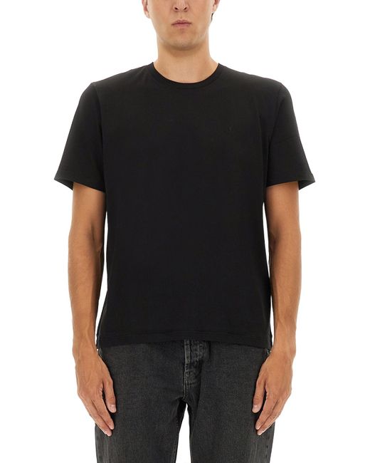 Saint Laurent Black Cassandre T-Shirt for men