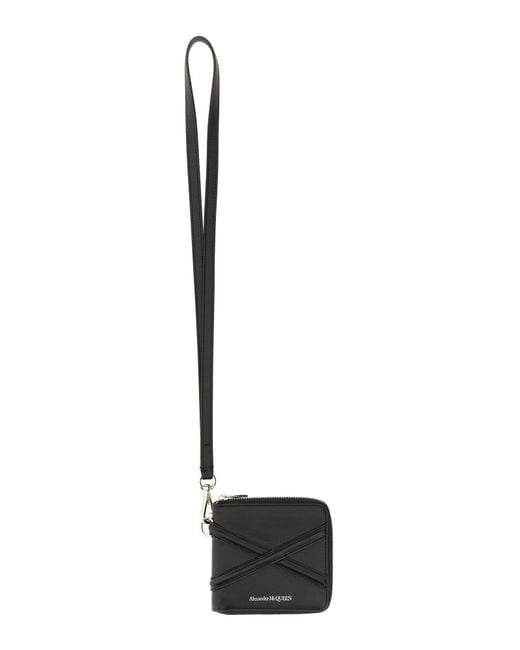 McQueen White Harness Wallet for men