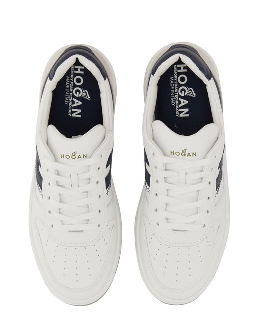 Scarpe basse con logo di Hogan in White da Uomo