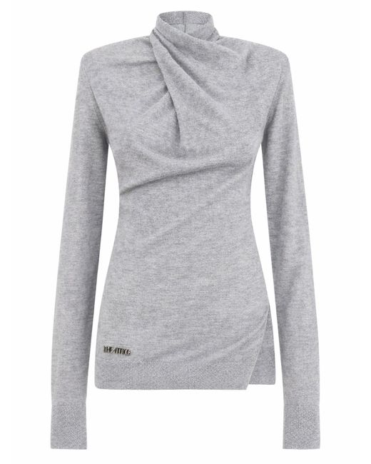 The Attico Gray Wool Jersey