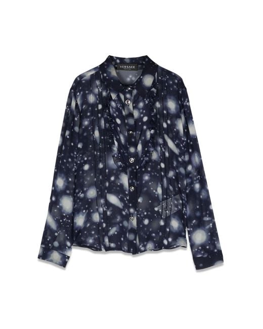 Versace Blue Solar System Shirt