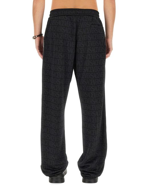 Pantalone Jogging di Versace in Black da Uomo