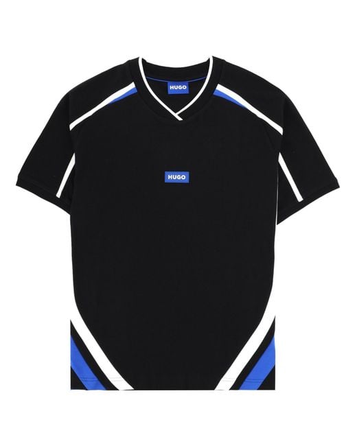 HUGO Black T-Shirt Nalomat for men