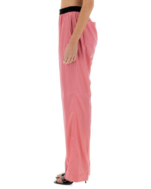 Pantalone Pj Stretch di Tom Ford in Pink