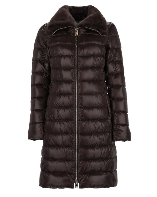 Herno Black Piumino Lungo Trapuntato