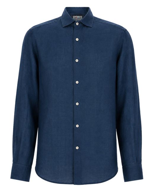 Mc2 Saint Barth Blue Camicia "Pamplona" for men