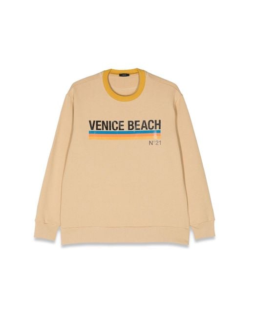 N°21 Natural Venice Beach Crewneck Sweatshirt