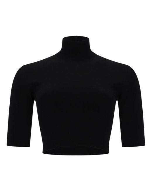 Max Mara Black Top Dolcevita "Canale"