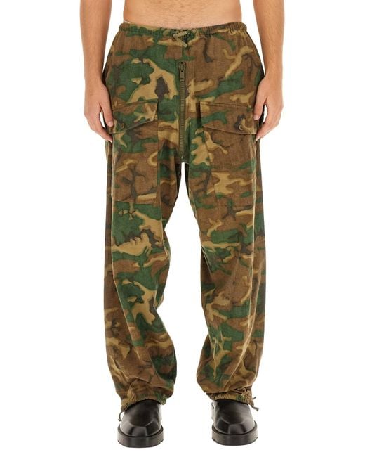 Givenchy Green Camouflage Pants for men