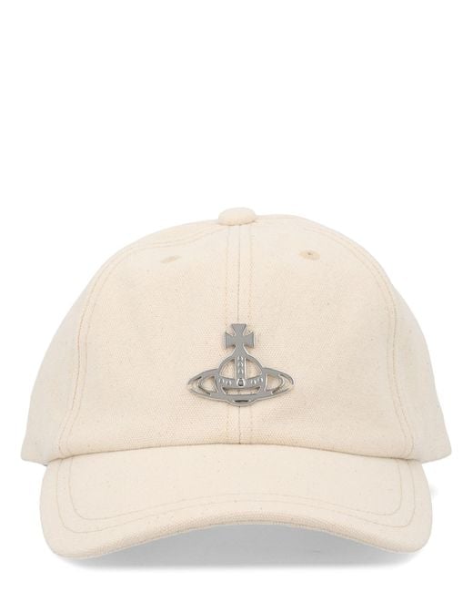 Vivienne Westwood Natural Cappello Da Baseball "Edgewear"
