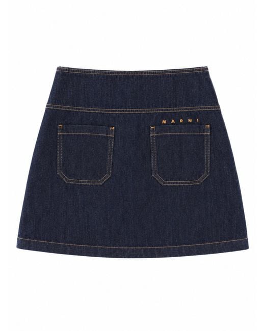 Marni Blue Minigonna