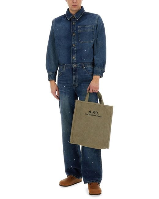 A. P.C. Jeans Relaxed Fit di A.P.C. in Blue da Uomo
