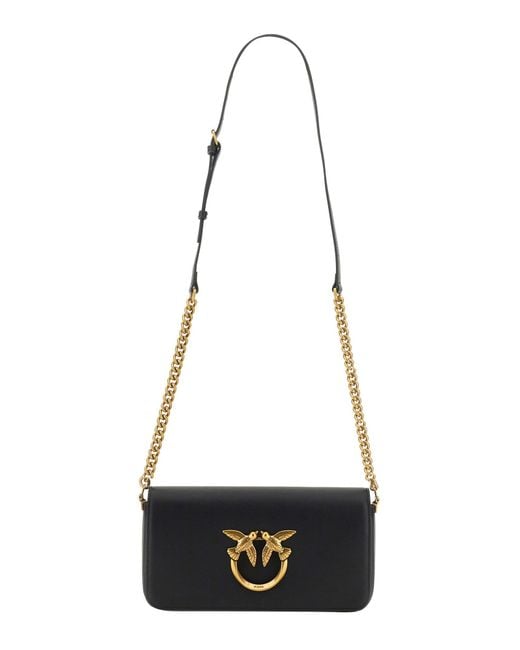 Pinko Mini Love Click Baguette Chevron Bag in White Lyst UK