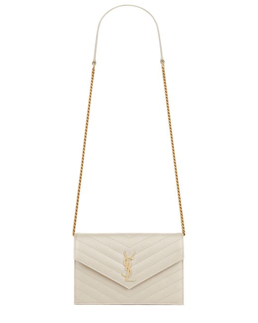 Saint Laurent White Mini Chic Wallet Bag