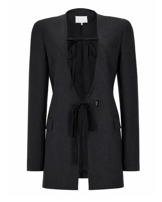 Maison Margiela Black Wool-Lined Jacket For