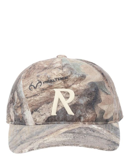 Represent Gray Multicolour Cotton Hat for men