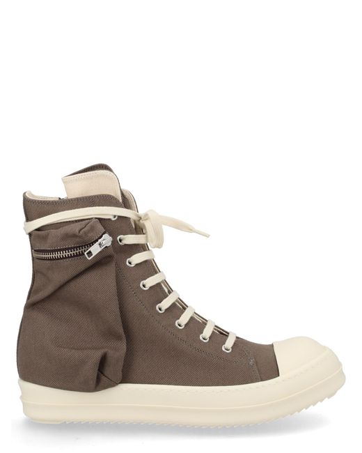 Rick Owens Brown High-Top Sneakers for men