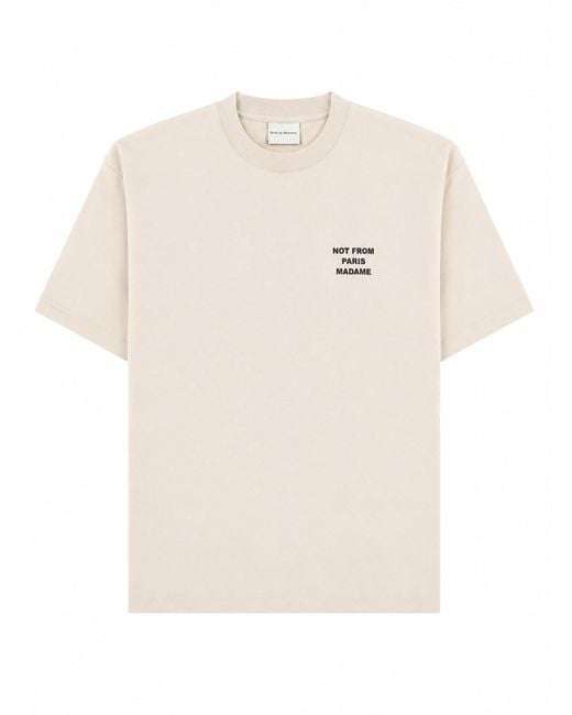 Drole de Monsieur White T-Shirt "Slogan" for men