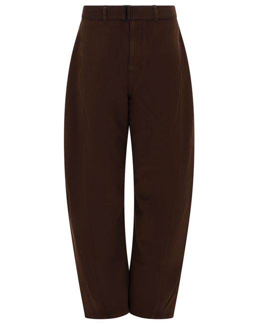Lemaire Brown "Twisted" Pants