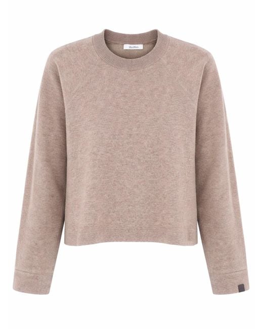 Max Mara Natural Cashmere And Wool Sweater