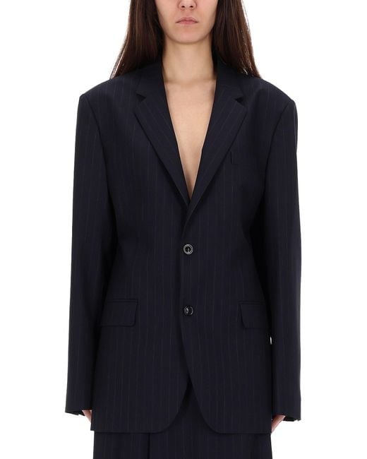 Maison Margiela Blue Wool Jacket