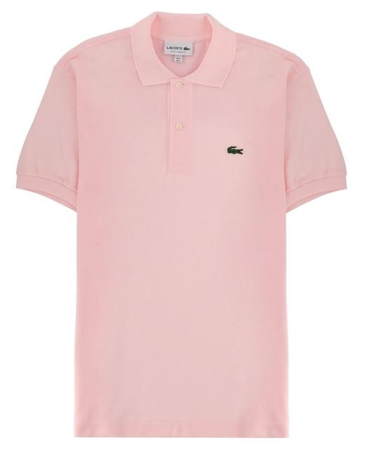 Lacoste White Polo With Logo for men